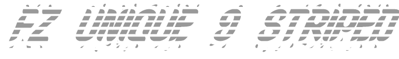 FZ UNIQUE 9 STRIPED ITALIC