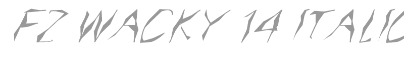 FZ WACKY 14 ITALIC