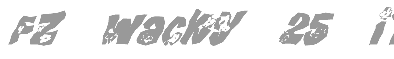 FZ WACKY 25 ITALIC