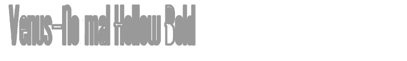 Venus-Normal Hollow Bold