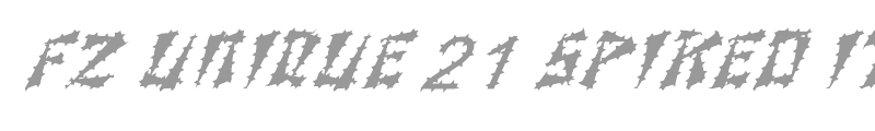 FZ UNIQUE 21 SPIKED ITALIC