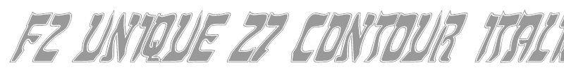 FZ UNIQUE 27 CONTOUR ITALIC