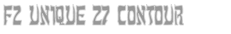 FZ UNIQUE 27 CONTOUR