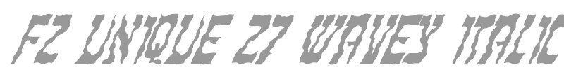 FZ UNIQUE 27 WAVEY ITALIC
