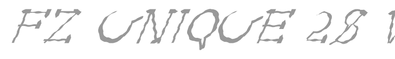 FZ UNIQUE 28 WAVEY ITALIC