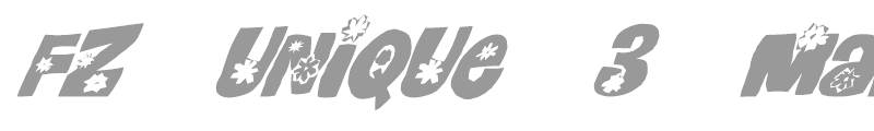 FZ UNIQUE 3 MANGLED ITALIC