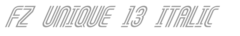 FZ UNIQUE 13 ITALIC