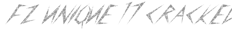 FZ UNIQUE 17 CRACKED ITALIC