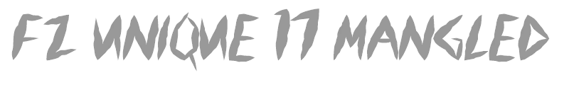 FZ UNIQUE 17 MANGLED