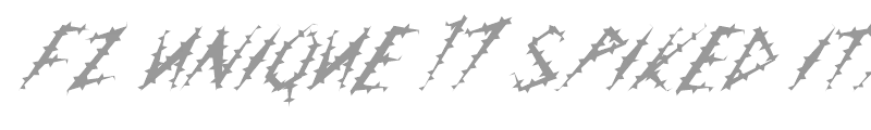 FZ UNIQUE 17 SPIKED ITALIC