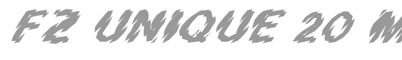 FZ UNIQUE 20 MANGLED ITALIC
