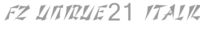 FZ UNIQUE 21 ITALIC