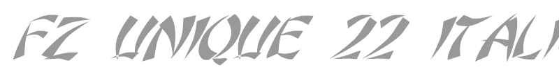 FZ UNIQUE 22 ITALIC