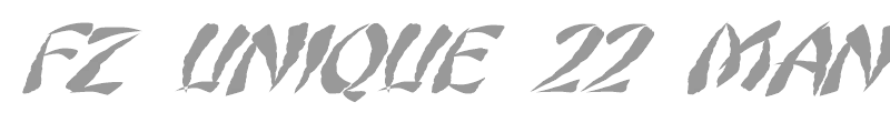 FZ UNIQUE 22 MANGLED ITALIC