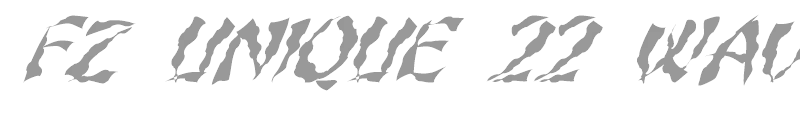 FZ UNIQUE 22 WAVEY ITALIC