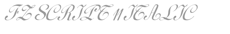 FZ SCRIPT 11 ITALIC
