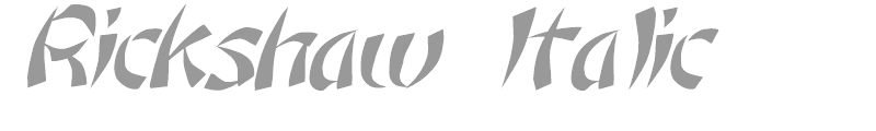 Rickshaw Italic