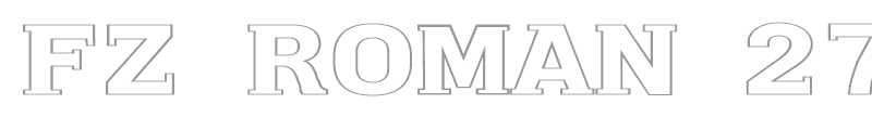 FZ ROMAN 27 HOLLOW EX