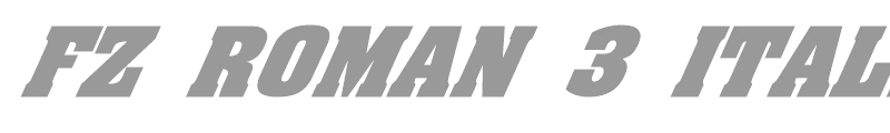 FZ ROMAN 3 ITALIC