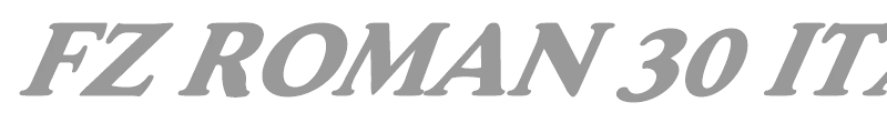 FZ ROMAN 30 ITALIC