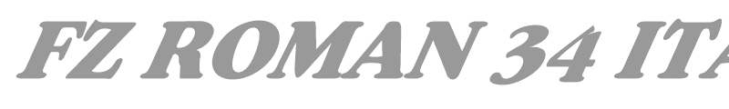 FZ ROMAN 34 ITALIC