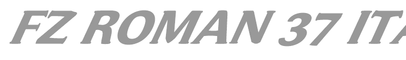 FZ ROMAN 37 ITALIC