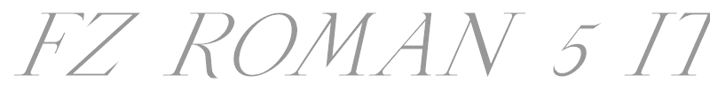 FZ ROMAN 5 ITALIC