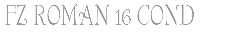 FZ ROMAN 16 COND