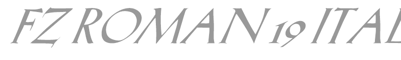 FZ ROMAN 19 ITALIC