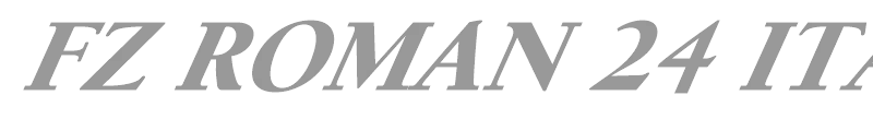 FZ ROMAN 24 ITALIC