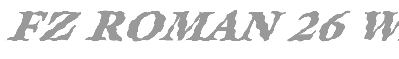 FZ ROMAN 26 WAVEY ITALIC