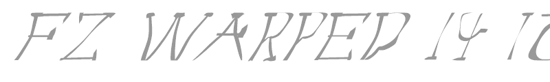 FZ WARPED 14 ITALIC