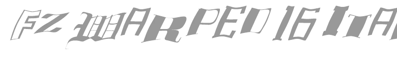FZ WARPED 16 ITALIC