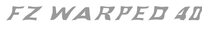 FZ WARPED 40 ITALIC