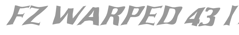 FZ WARPED 43 ITALIC