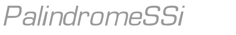 PalindromeSSi