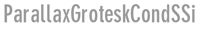 ParallaxGroteskCondSSi