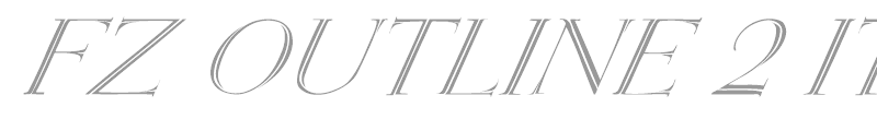 FZ OUTLINE 2 ITALIC
