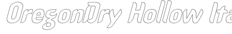 OregonDry Hollow Italic