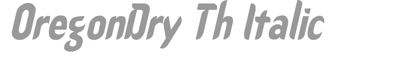 OregonDry Th Italic