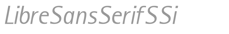 LibreSansSerifSSi