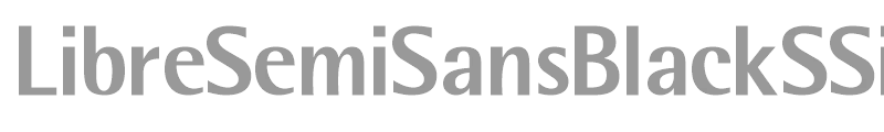 LibreSemiSansBlackSSi