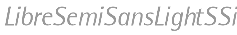 LibreSemiSansLightSSi