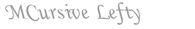 MCursive Lefty