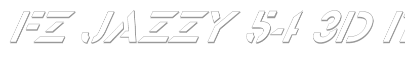 FZ JAZZY 54 3D ITALIC