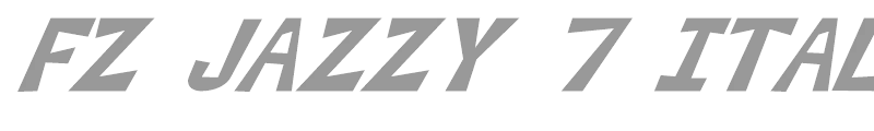 FZ JAZZY 7 ITALIC
