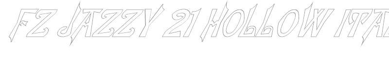 FZ JAZZY 21 HOLLOW ITALIC