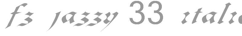 FZ JAZZY 33 ITALIC