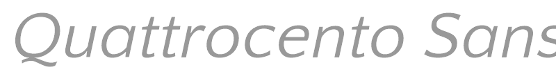 Quattrocento Sans