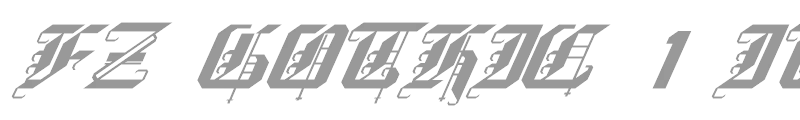 FZ GOTHIC 1 ITALIC